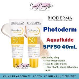 Kem Chống Nắng Bioderma Photoderm Aquafluide SPF50 40mL Màu sáng & Màu da