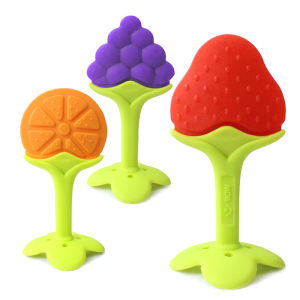 Ivorybaby Fruit Teether For Baby Toys Infant Silicon Teether BPA Free