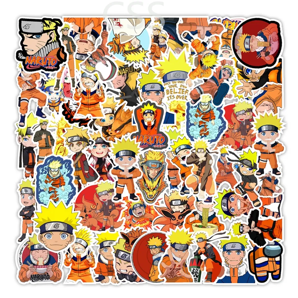 CSS.50Pcs/Set Uzumaki Naruto Cartoon Graffiti Waterproof Sticker Naruto  Classic Character Style Stickers | Lazada PH