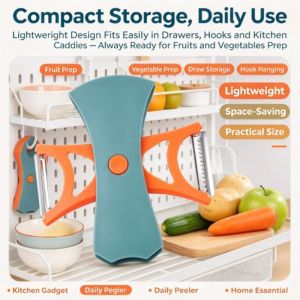 2 In 1 Rotary Fruit Vegetable Peeler Potato Peeler Carrot Peeler Apple Peeler Kitchen Peeler Home Kitchen Tool