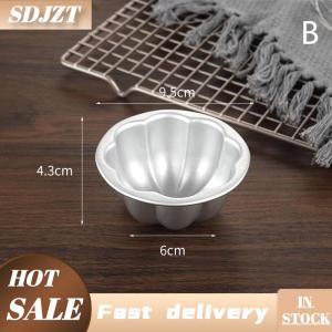 SDJZT 1 cái Khuôn bánh pudding khuôn bánh nhỏ có rãnh khuôn thạch không dính khuôn làm nóng nhanh bằng hợp kim nhôm Khuôn nướng bánh