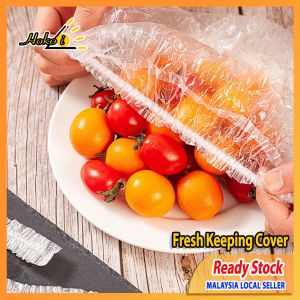 100pcs Disposable Fresh Keeping Cover Flexible Plastic Wrap Cover  Elastic Wrap Dishes Food Cover