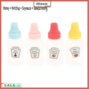 Follow Get New[Bloom Z] 1 4Pcs Mini Cute Tomato Ketchup Bottle Portable Small Sauce Container Salad Dressing Container Pantry Containers For Bento Box