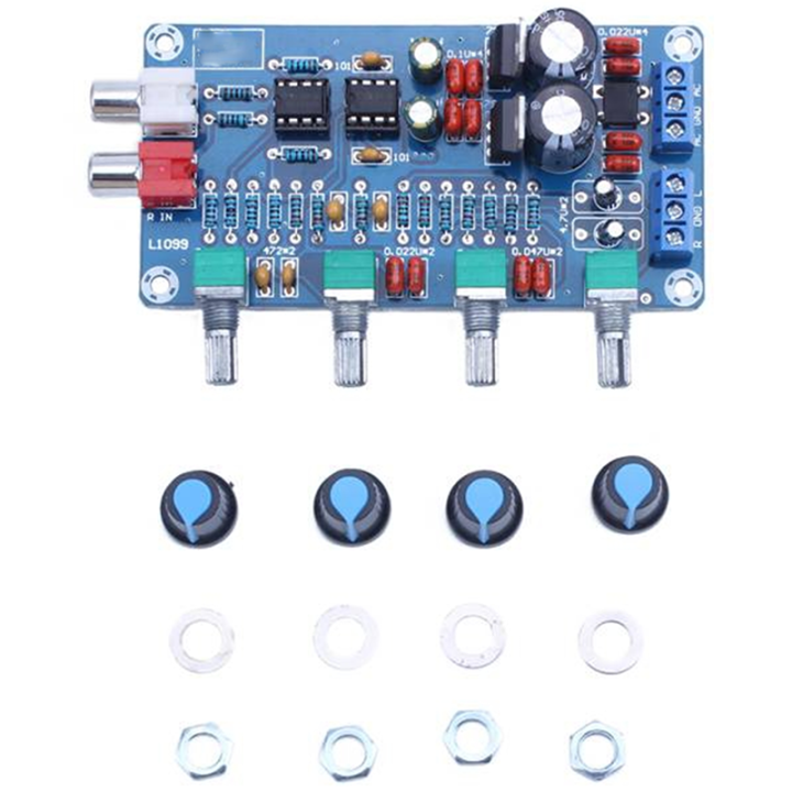 XH-M164 NE5532 Stereo Preamplifier Tone Board Audio 4 Channel Power