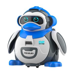 ERDORI Interactive Penguin Moving Walking Toy Sound and Light Electronic Penguin Dancing Robot Toys Novelty LED Flashing Mechanical Penguin Simulation Model Kids Birthday Gifts