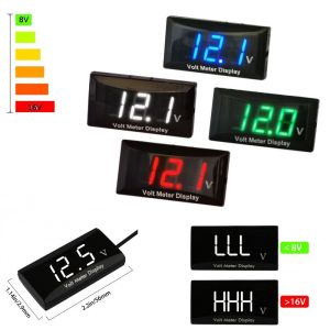 DIGITAL VOLTMETER LED Display 12V Lightweight Car Motor voltage stabilizer Moto Volt Meter Waterproof Shockproof Meter Bateri Kereta Motosikal