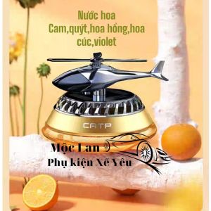 NƯỚC HOA XE HƠI CATPai HÌNH MÁY BAY HIỆN ĐẠI KHỬ MÙI XE OTO CÁNH QUẠT CHẠY BẰNG NĂNG LƯỢNG MẶT TRỜI