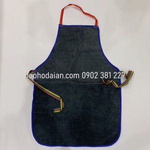 Tạp dề da hàn xì tạp dề da nối chịu nhiệt chống nóng da bò (dài 77cm)