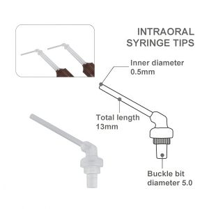 100pcs/bag Dental Transparent Intraoral Injection Head Silicone Printing Film Material for Connecting Mixed Tube Materials