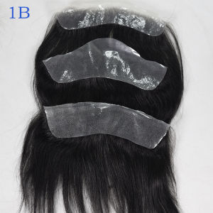 Real Human Hair Thin PU Base Front Hairline Patch Invisible Cover Receding High Hairline