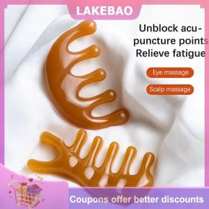 【LAKEBAO】 Tóc Lược Da Đầu Thư Giãn Bấm huyệt Massager Di Động Massage Lược Năm Rộng Răng Lược Châm cứu Trị Liệu Chống Tĩnh Điện Tóc Mịn
