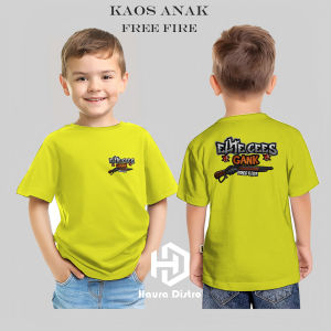 Baju Kaos Free Fireee Cees Gank Versi SG Evo - Kaos Anak Usia 1 Tahun Sampai 12 Tahun - Baju Anak FF