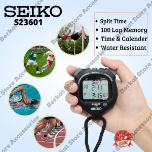 Stopwatch Seiko S23601 Pengukur Waktu Seiko 100 Lap Memory / Stopwatch Seiko 100 Lap