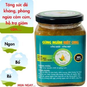 Gừng ngâm mật ong nguyên chất tăng sức đề kháng hỗ trợ miễn dịch