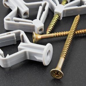 พุกผีเสื้อ พุกยิปซั่ม พุกปีกผีเสื้อ พุก 50ชิ้น พุกร่ม พุกยิปซั่ม พุกพลาสติก พุกยึดผนังกลวง สกรูเกลียวปล่อย