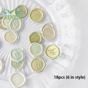 XZ✨✨✨ 18 cái túi Cổ Điển Sticker Sáp Con Dấu Con Dấu Sticker Cho DIY Trang Trí Sổ lưu niệm Đám Cưới Phong Bì Kẹo Màu Sticker Cho Sinh Viên