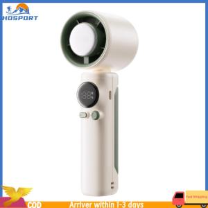 【Hospor】High Speed Cooling Fan 199 Gear Speed Wind USB Rechargeable Handheld Fan Digital Power & Speed Display Portable Hand Fan