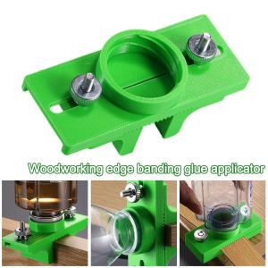OKKFINE Multifunctional Edge Banding Glue Applicator Adjustable Edge Sealing Tool Furniture Edge Banding Board Gifts Woodworking Board Brush Glue Limiter