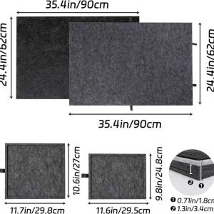 1000/15000pcs Jigsaw Puzzle Board with Stand & 6 Drawers 2-in-1 Foldable Non-Slip Felt Mat Odorless