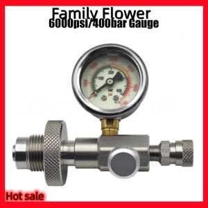 Family Flower Flash Sale 1ชิ้นอากาศดำน้ำ DIN G5 8เชื่อมต่อสถานีเติมอะแดปเตอร์ชาร์จวาล์ว hPa 6000psi 400bar สแตนเลสกับ50เซนติเมตร