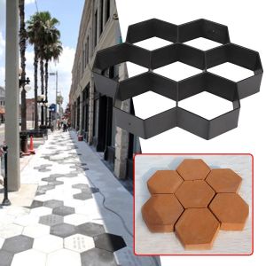 【Path Mold Maker】Hexagon Roma DIY Plastic Path Maker Mold Reusable Concrete Cement Stone Design Paver Walk Mould DIY Reusable Concrete Brick Mold Plastic Garden Path Maker Mold Path Floor Molding Pattern Pathway Mold Mould Paver Paving Path - Lazada