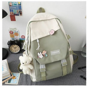 AE2026 Mens and womens backpacks Female Japanese-style student backpack college-style casual bag workwear-style double-shoulder backpack