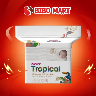 Khăn Vải Khô Đa Năng Mamamy Tropical 160 Tờ Thân Thiện Với Làn Da Của Bé - Bibo Mart