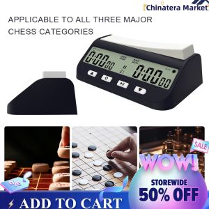 【Chinatera】 Chess Clock with Basic Delay and Positive Time Features Game Timer Competition Game Stopwatch for Board Games