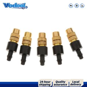 50 ชิ้นหัวฉีดละอองปรับทองเหลืองสเปรย์หัวฉีดชลประทาน Drippers หัวฉีดอะตอมสำหรับรดน้ำสวน