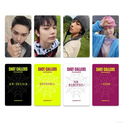 YF 4PCS/Set LNGSHOT LOMO Card Debut EP SHOT CALLERS Postcards Photocard Collection Star Peripheral FY