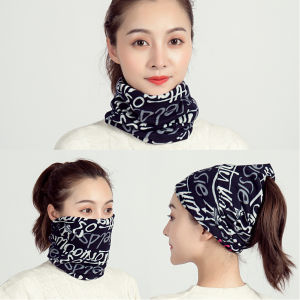 Fashion Baru Syal Wanita Hangat dan Dapat Diganti Syal Pullover Syal Masker Tahan Angin Kerah Palsu