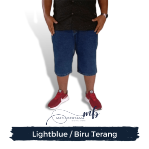 Celana Pendek Pria Jumbo Jeans murah big size awet
