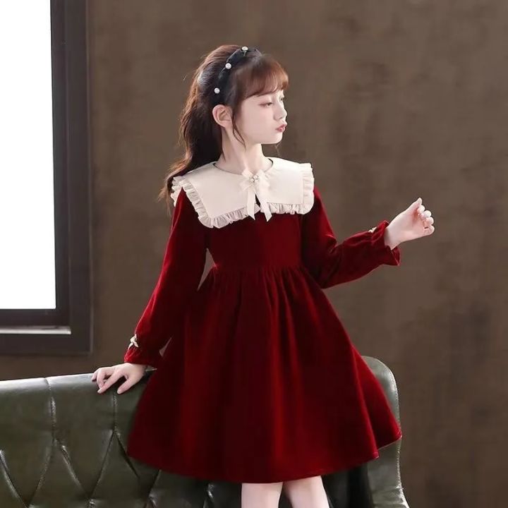 red girls dress