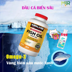 Viên Uống Dầu Cá Kirkland Signature Omega 3 Fish Oil 1000mg 400 Viên Của Mỹ - Giúp Bổ Mắt Hỗ Trợ Tim Mạch Tăng Cường Sức Đề Kháng