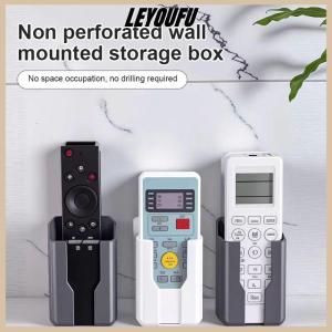 LEYOUFU Wall Mounted Remote Control Holder Organizer Air Conditioner Storage Box Durable Non Perforated Wall Stand Holder