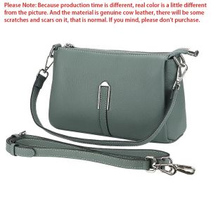 Hoàng gia Bagger hợp thời trang của phụ nữ Túi đeo chéo da thật Vai nách túi túi xách sang trọng & VUÔNG Ví 1614