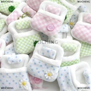 [COD] WEICHENG New Cute Plush Anime Animal Doll Four-Leaf Clover Quilt Mini Doll Sleeping Bag Doll Small Quilt