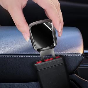 kkmf Adjustable Seatbelt Extender Universal Fit Safety Belt Extension Plug for JAC J7 J3 S2 J2 JS2 T8 JS4 J5 Refine 5B8Q6