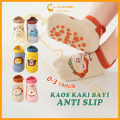 LAKOE Kaus Kaki Bayi Anti Slip Motif Hewan Kaos Kaki Lucu Baby Crew Socks 0-3th. 
