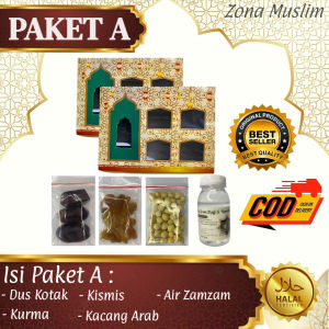 PAKET A OLEH OLEH HAJI DAN UMROH DUS KOTAK  HAMPERS MAKANAN