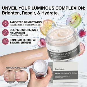 Niacinamide Moisturizing Brightening Cream Hydrating Face Cream Lightweight Face Moisturizer Daily Skincare Even Skin Tone Moisture Care Facial Cream Beauty Care