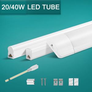 CHENBEN Led Lights For Kitchen Under Cabinet Lamp 220V 110V 10W 20W T5 Led Tube Plug Bedroom Wardrobe Wall Lamp Home Closet Lighting