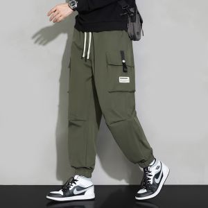 Celana Pria Celana Panjang Olahraga Multi-saku Overall Casual Sporty Fashion Pants K818M