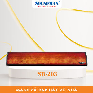 Loa thanh SoundBar Bluetooth SoundMax SB203F/2.0 công suất 10W (RMS)-LED RGB
