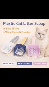 Minimalist Color Block Cat Scoop One-Piece Molded Strong & Durable