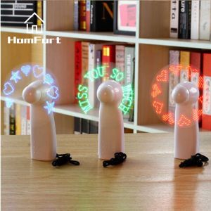 Portable Led Light Fan Love Font Confession Gift Cooling Fan Handheld Mini Flash Word Power Message Advertising Souvenir