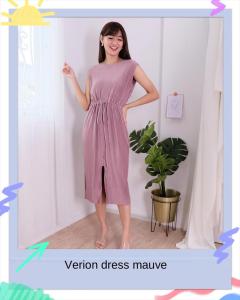 Verion Dress Casual Terusan Premium Plisket Baju Kondangan Pesta Fashion Wanita