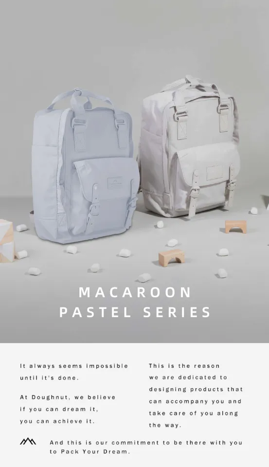 Doughnut Macaroon Pastel Series 16L Unisex Travel School College Multipurpose Lightweight Casual Commute Daypacks Backpack Lazada Singapore