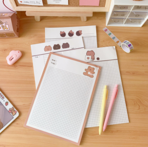 Memory98 กระดาษโน๊ต ลายหมี 1 แพ็ค มี 30 แผ่นสุดคุ้ม กระดาษบันทึก กระดาษแผ่นใหญ่ ใช้จดโน้ตจดบันทึก กระดาษเขียนรายงาน เครื่องเขียนน่ารัก