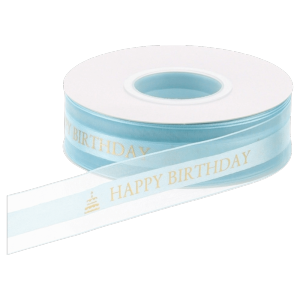 GORGE Chiều rộng 25cm Ruy băng Organza Chúc mừng sinh nhật Chiều dài 25 thước Ruy băng satin Ruy băng gói quà Bờ Bạc Ru băng quà tặng Đóng gói quà tặng